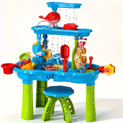Fun Kids Water and Sand Play Table Set - Halri