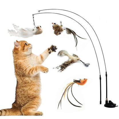 Interactive Feather Toy Kit for Cats - Halri