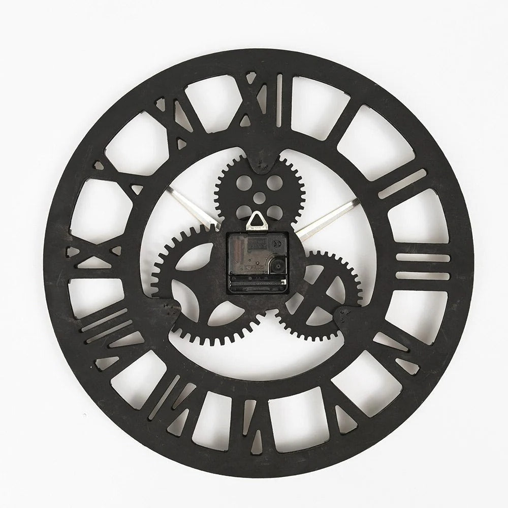 Rustic Large Round Wall Clock