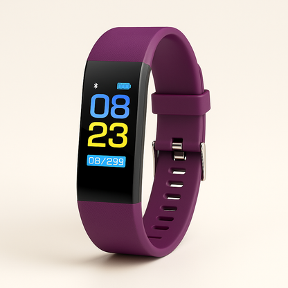 Montre connectée de fitness pour seniors facile à utiliser avec moniteur de santé