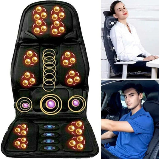 Relaxing Heated Massage Seat Cushion with 8 Settings - Halri