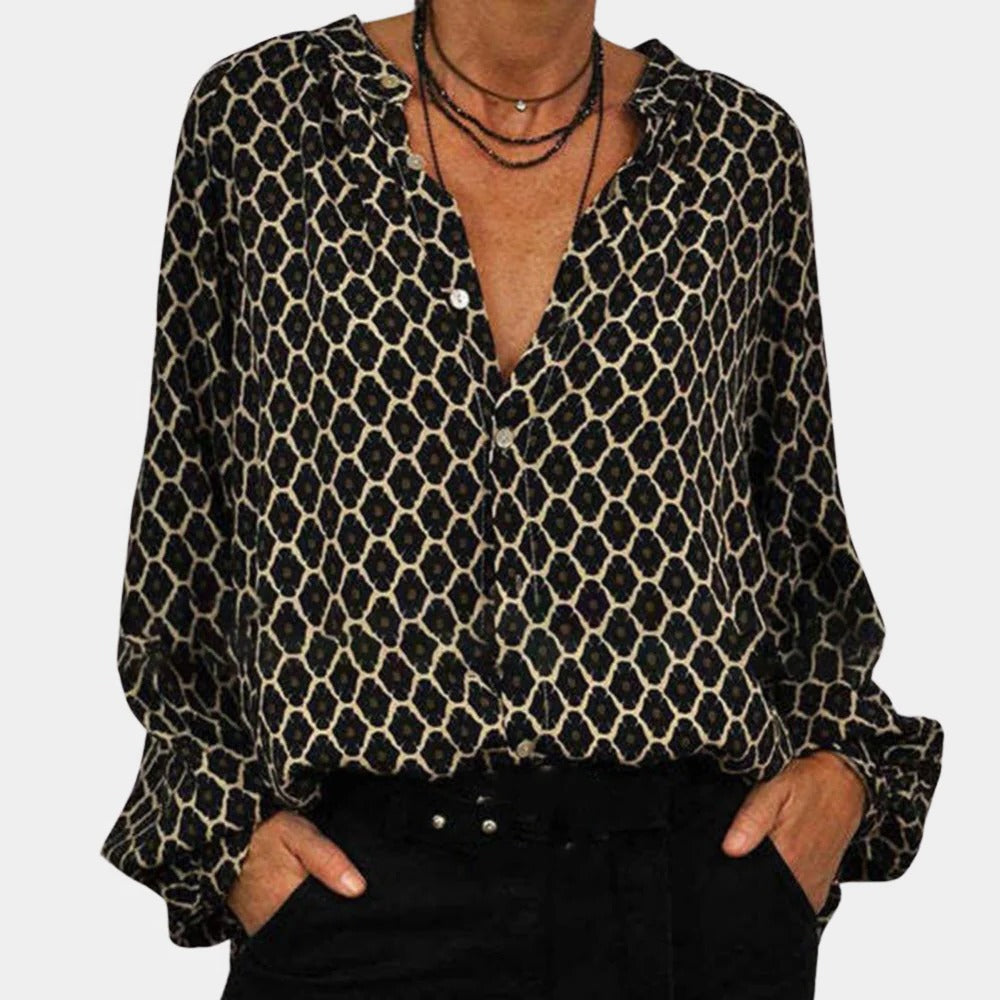 Relaxed Fit Women's Blouse