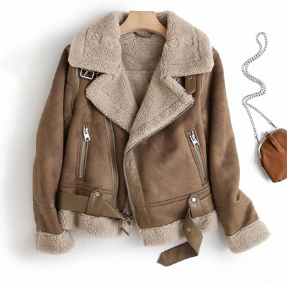 Rugged Genuine Leather Biker Jacket - Halri