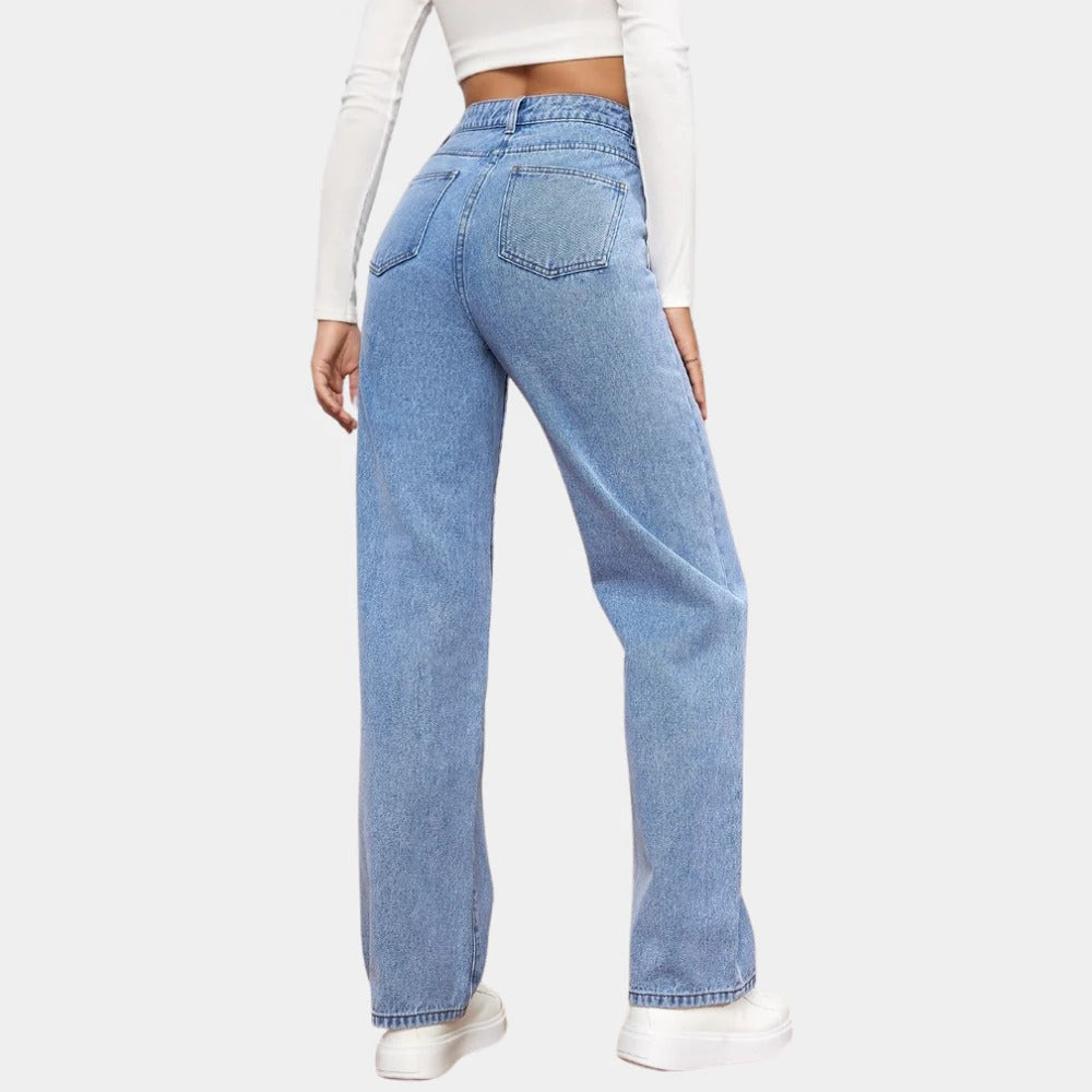Relaxed Fit Women's Straight Jeans