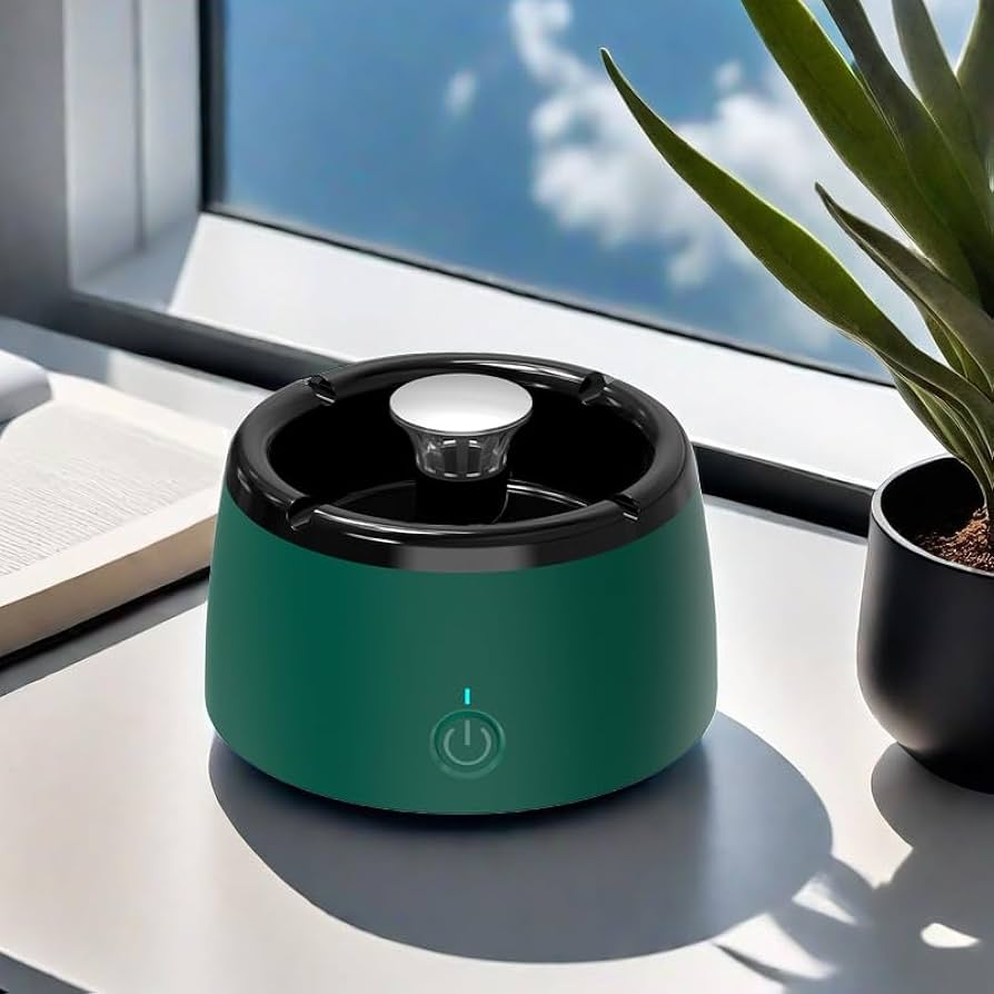 Portable Electric Ashtray with Air Cleaner for Home Office - Halri