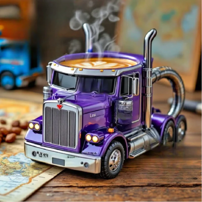 Mug rétro de chauffeur de camion à café