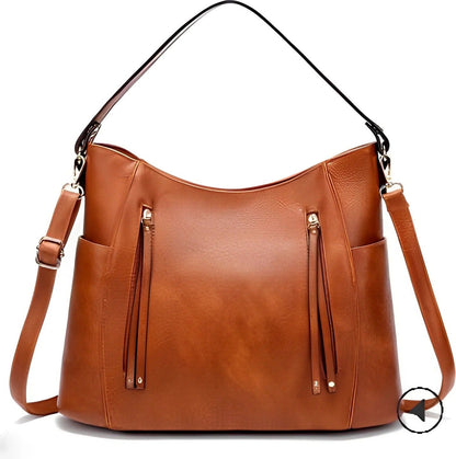 Classic Women's Distressed Leather Handbag