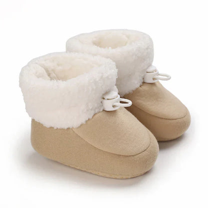Bottes de neige confortables et isolées pour enfants avec doublure polaire chaude