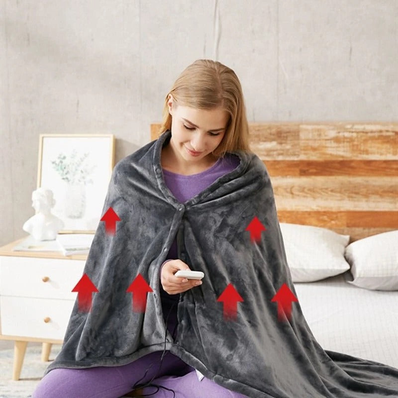 Cozy Plug In Heated Throw Blanket