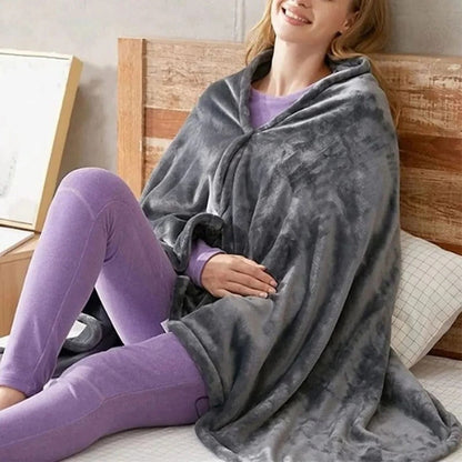 Cozy Plug In Heated Throw Blanket - Halri