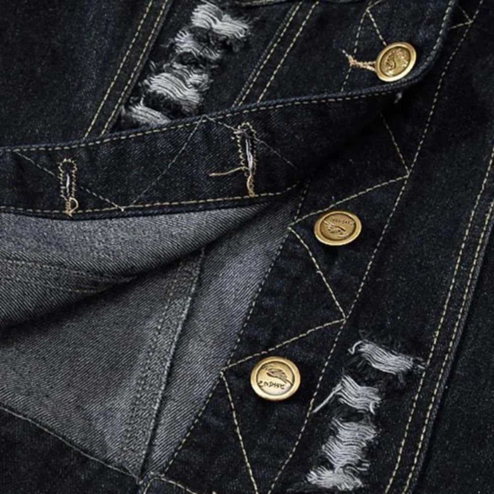 Classic Blue Jean Vest For Guys