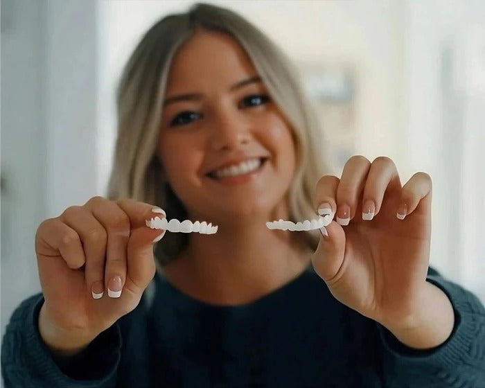 Realistic White Dental Veneers