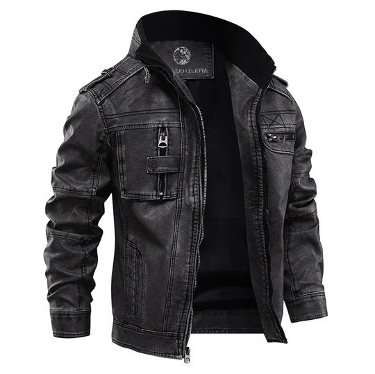 Classic Male Leather Coat