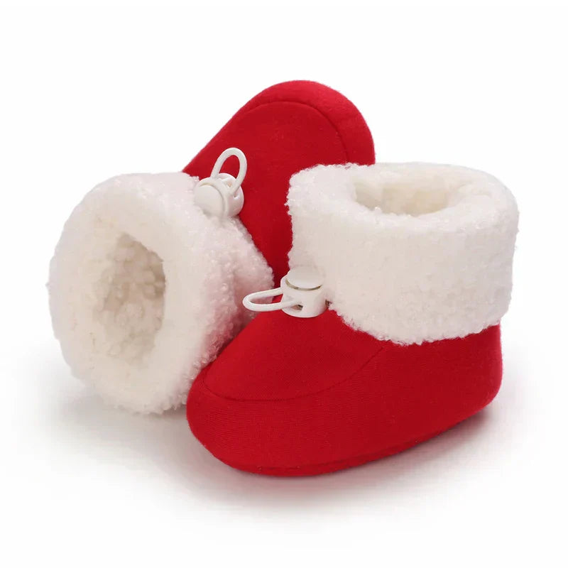Bottes de neige confortables et isolées pour enfants avec doublure polaire chaude