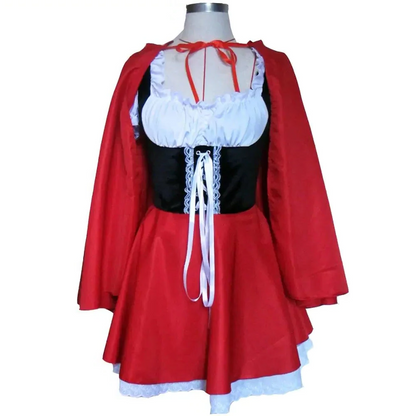 Classic Fairy Tale Hooded Dress Costume for Women