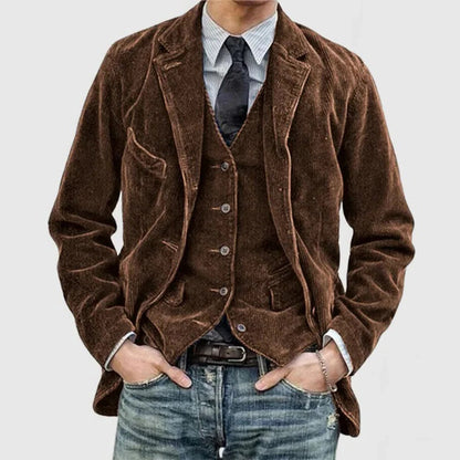 Rugged Textured Mens Jacket - Halri