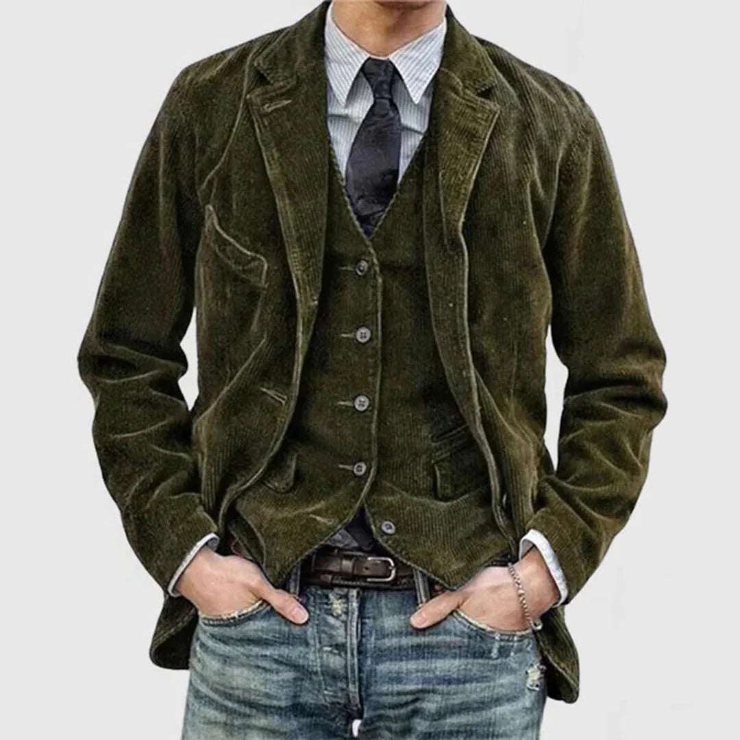 Rugged Textured Mens Jacket