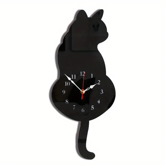 Horloge murale chaton mignon 