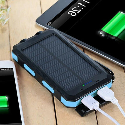 High Capacity Solar Portable Power Bank Waterproof Charger
