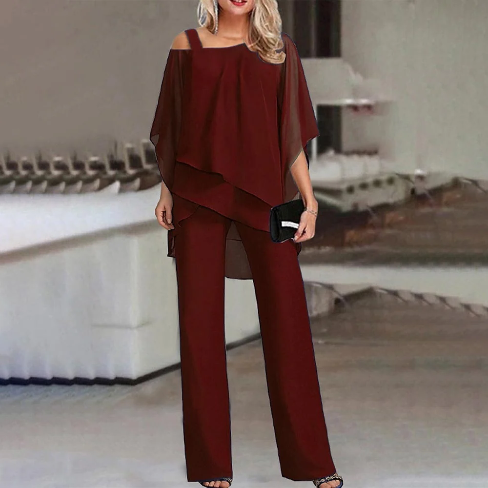 Chic Cold Shoulder Two Piece Outfit
