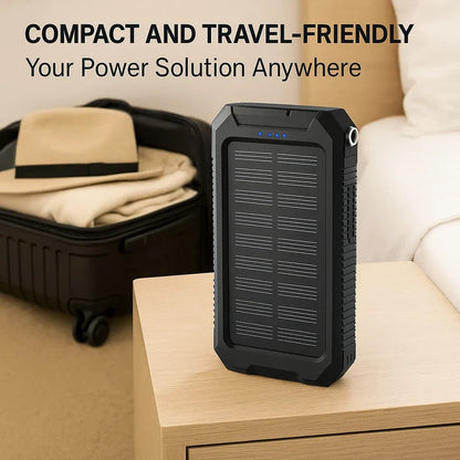 High Capacity Solar Portable Power Bank Waterproof Charger