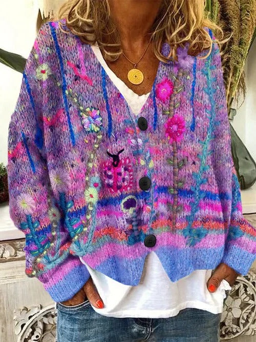 Vintage Ladies Knitted Sweater
