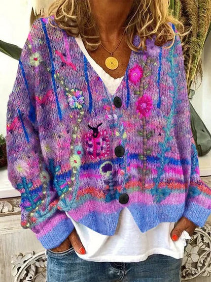Vintage Ladies Knitted Sweater