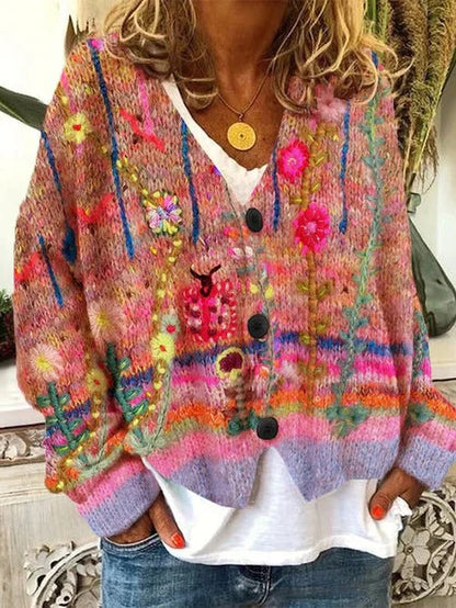Vintage Ladies Knitted Sweater