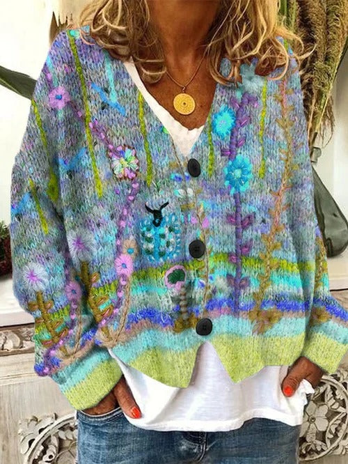 Vintage Ladies Knitted Sweater
