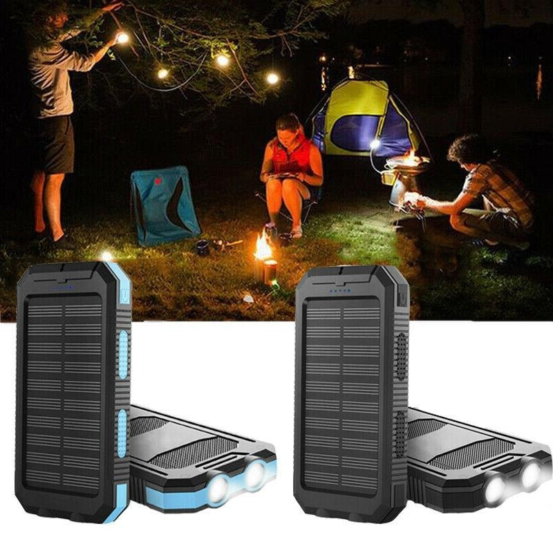 High Capacity Solar Portable Power Bank Waterproof Charger