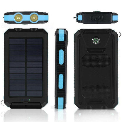 High Capacity Solar Portable Power Bank Waterproof Charger