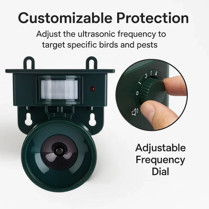 Automatic Bird Repellent Device with Loud Sound