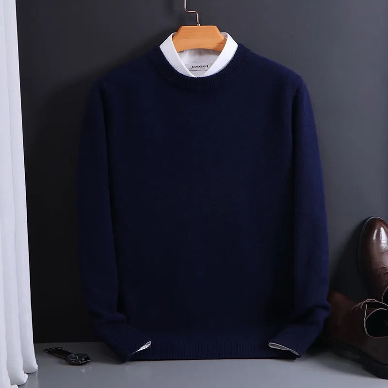 Premium Soft Men's Cashmere Pullover Sweater