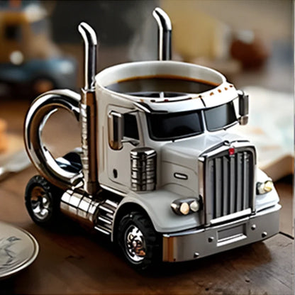 Mug rétro de chauffeur de camion à café