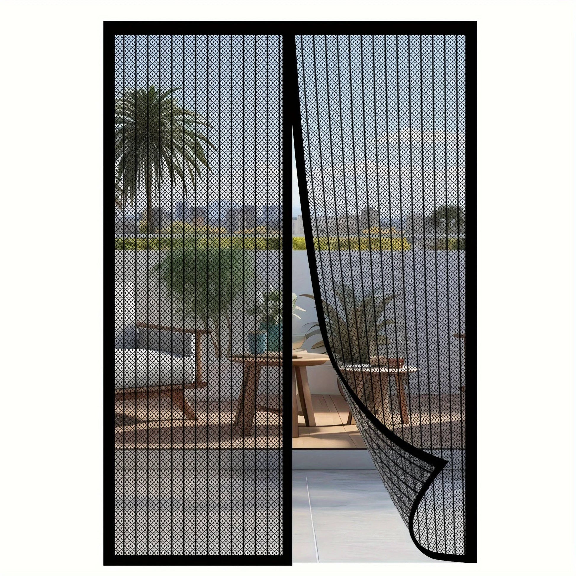 Adjustable Magnetic Mesh Screen Door - Halri