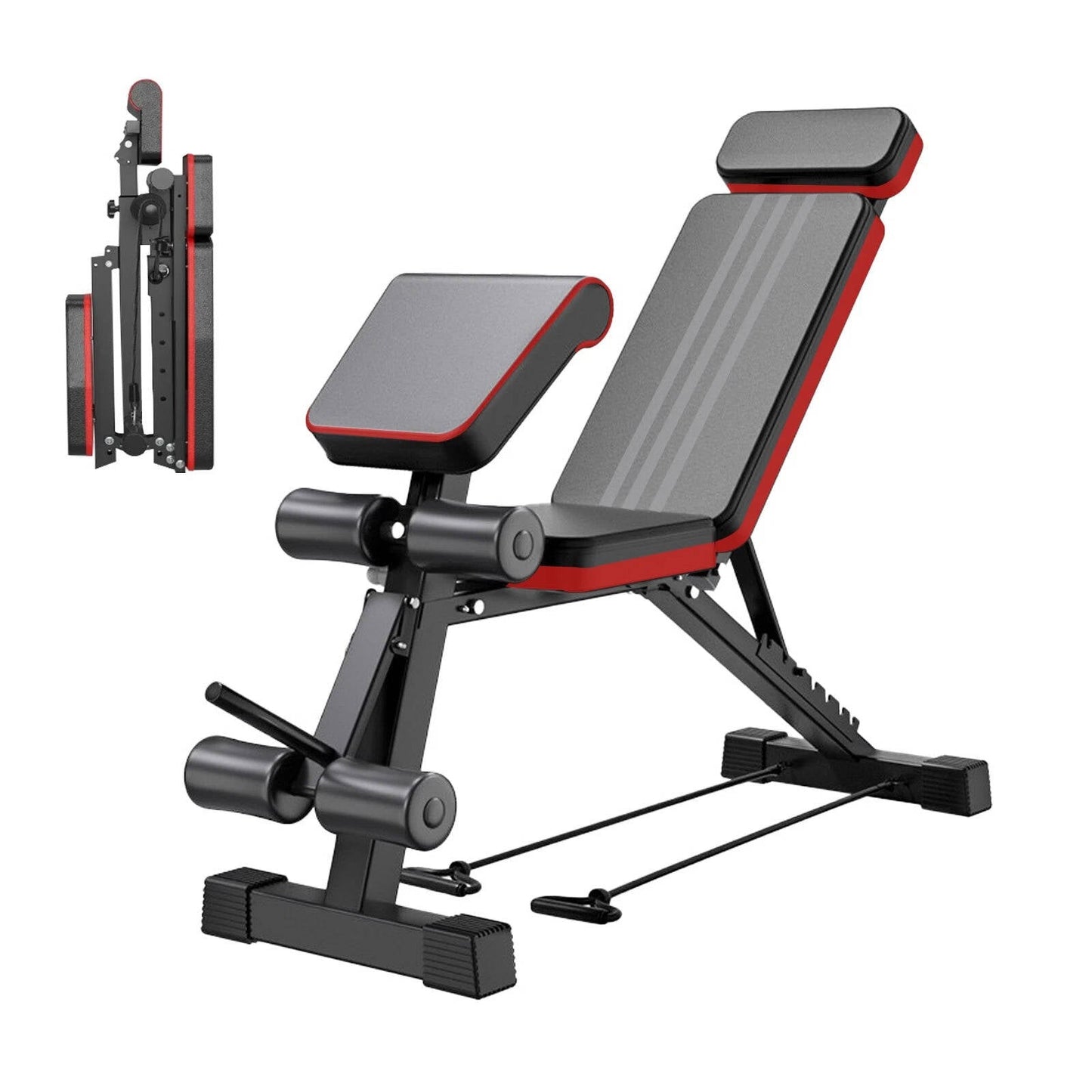 Compact Folding Weight Bench Incline Adjustment - Halri