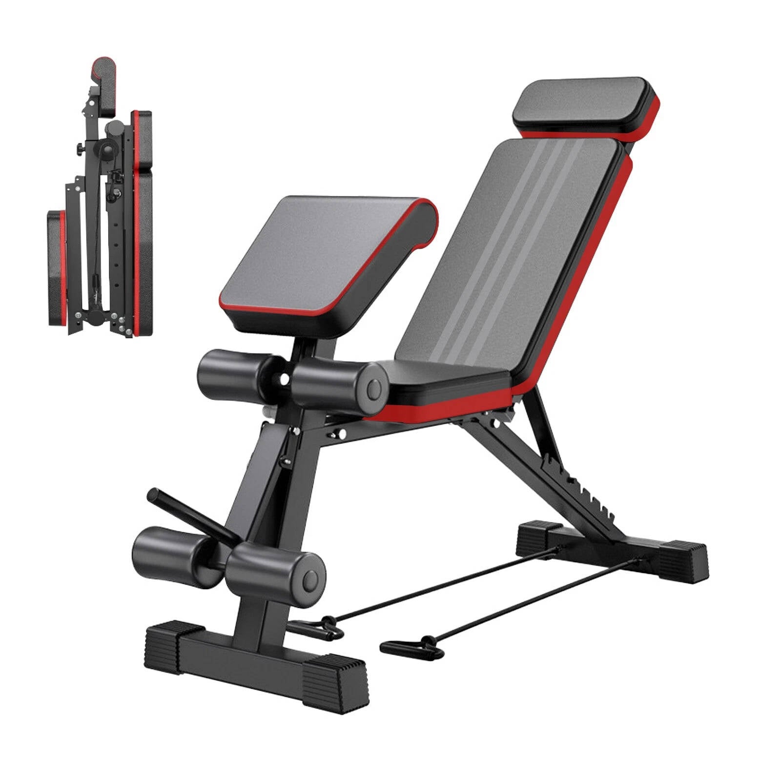 Compact Folding Weight Bench Incline Adjustment - Halri