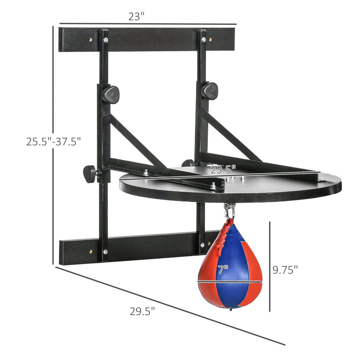 Adjustable Boxing Punching Ball Wall Mount Bag