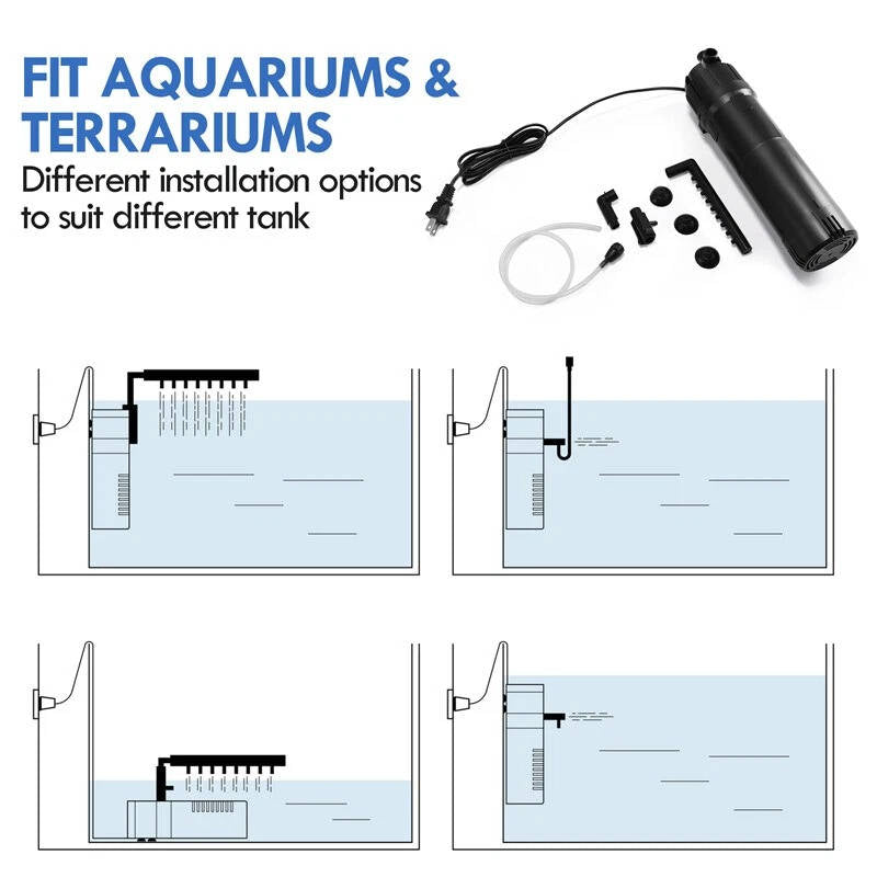 Compact Submersible Aquarium Water Pump