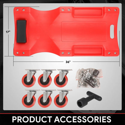 Heavy Duty 36 Garage Creeper with Padded Headrest