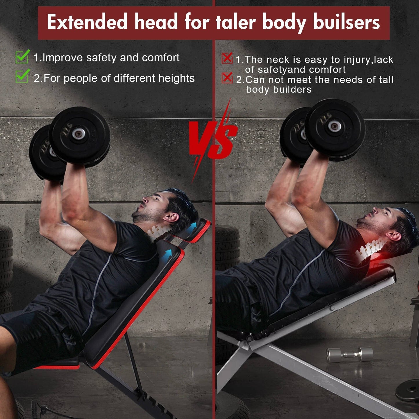 Compact Folding Weight Bench Incline Adjustment