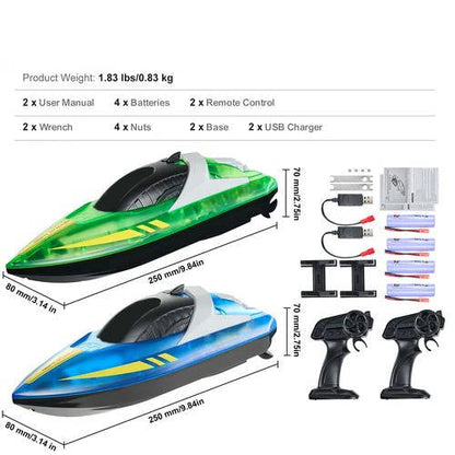 Mini Radio Control Speed Boats Set