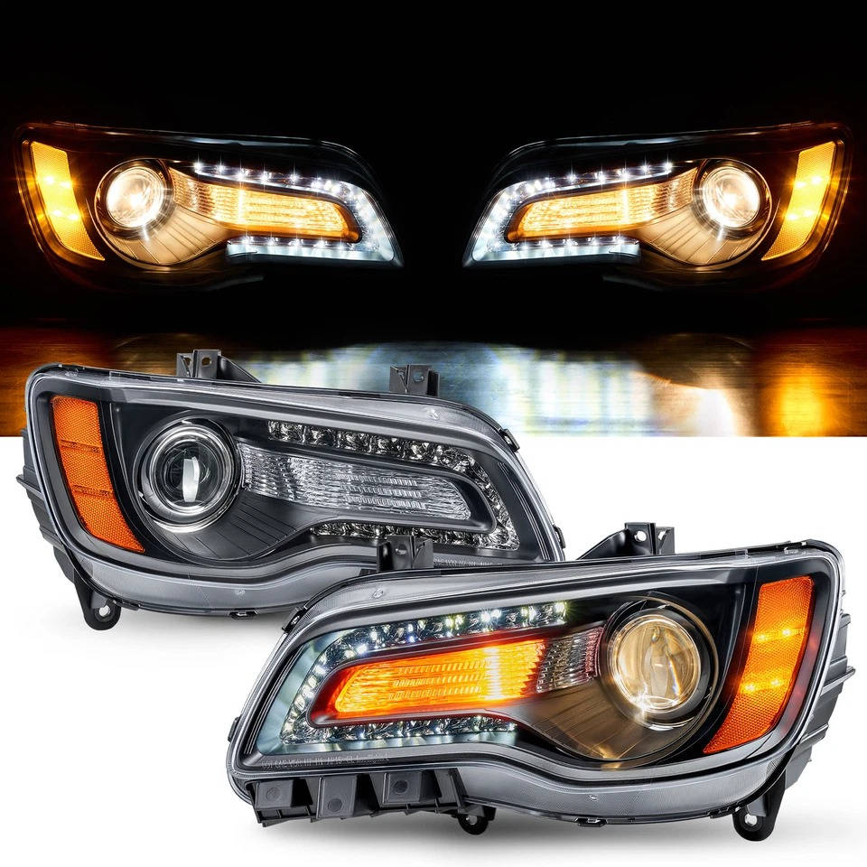 Premium Chrysler 300 LED Projector Headlights Kit