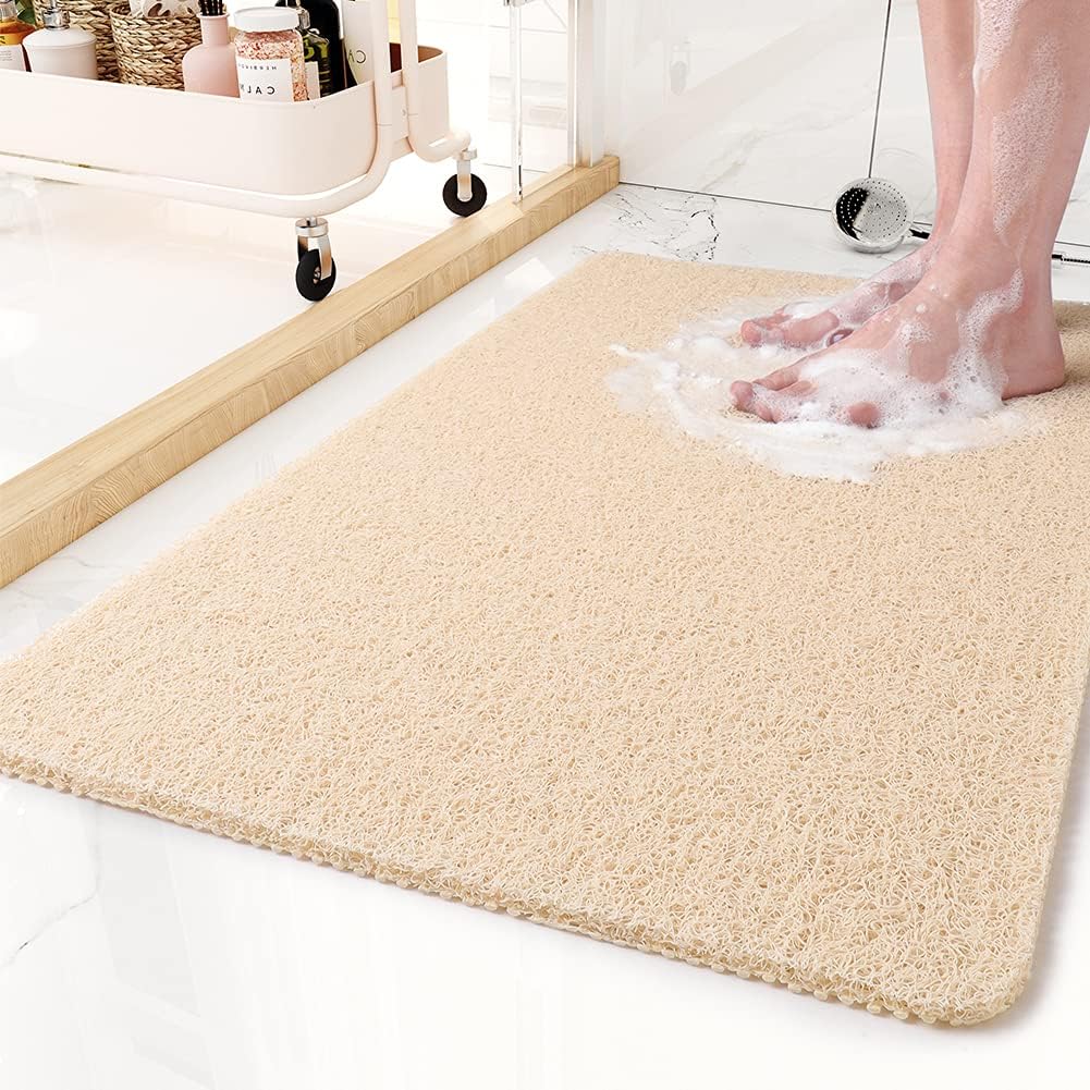 Tapis de douche antidérapant et résistant à la moisissure