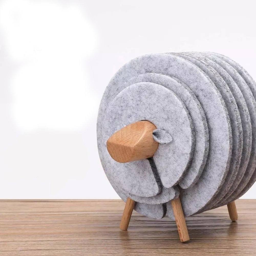 Warm Fuzzy Grip Coaster Set - Halri