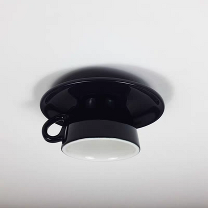 Lustre suspendu en céramique colorée