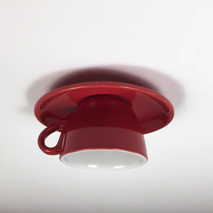 Lustre suspendu en céramique colorée