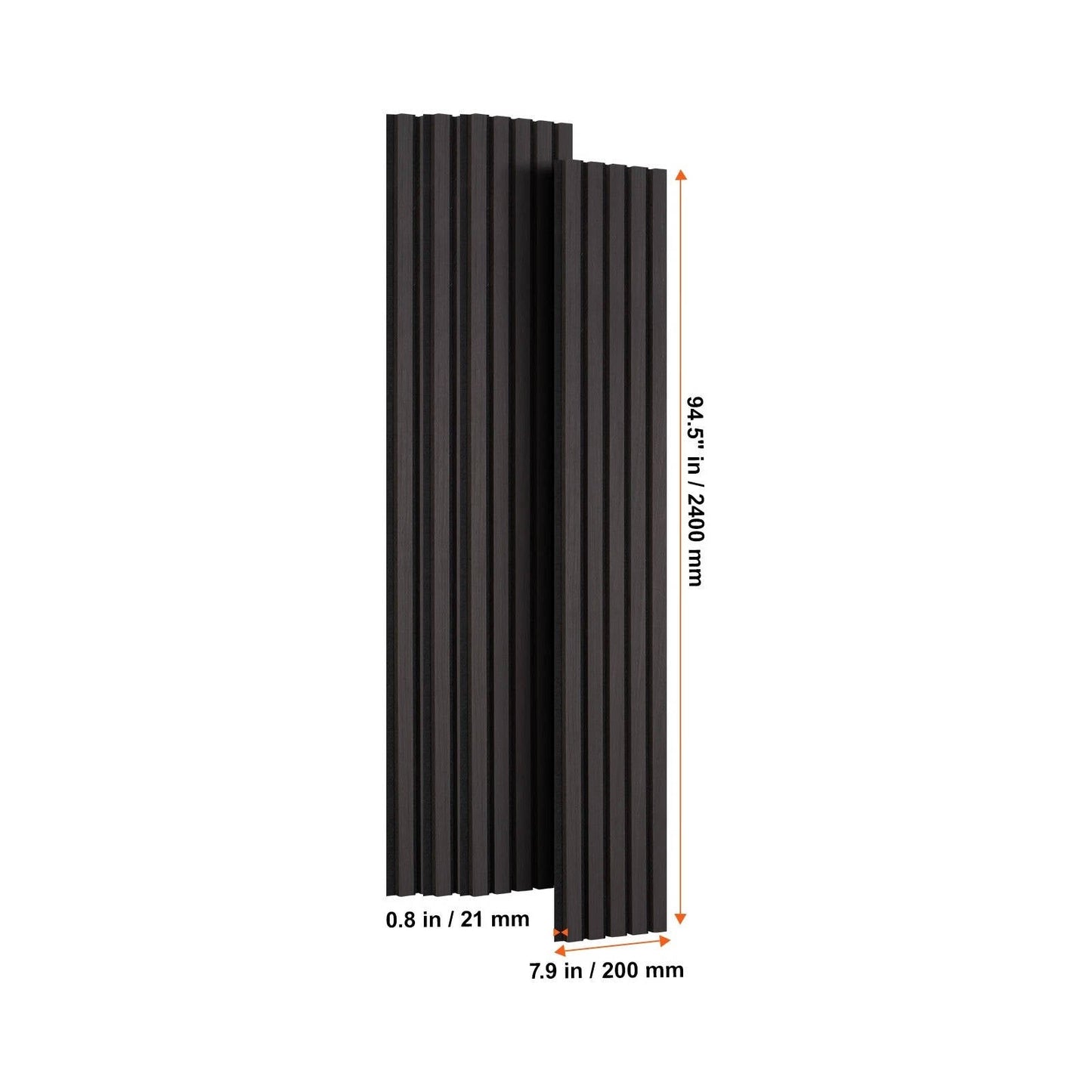 4 Pack Wooden Slatted Wall Panels Soundproofing Panels