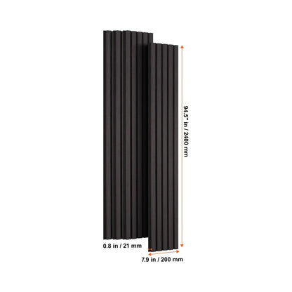 4 Pack Wooden Slatted Wall Panels Soundproofing Panels