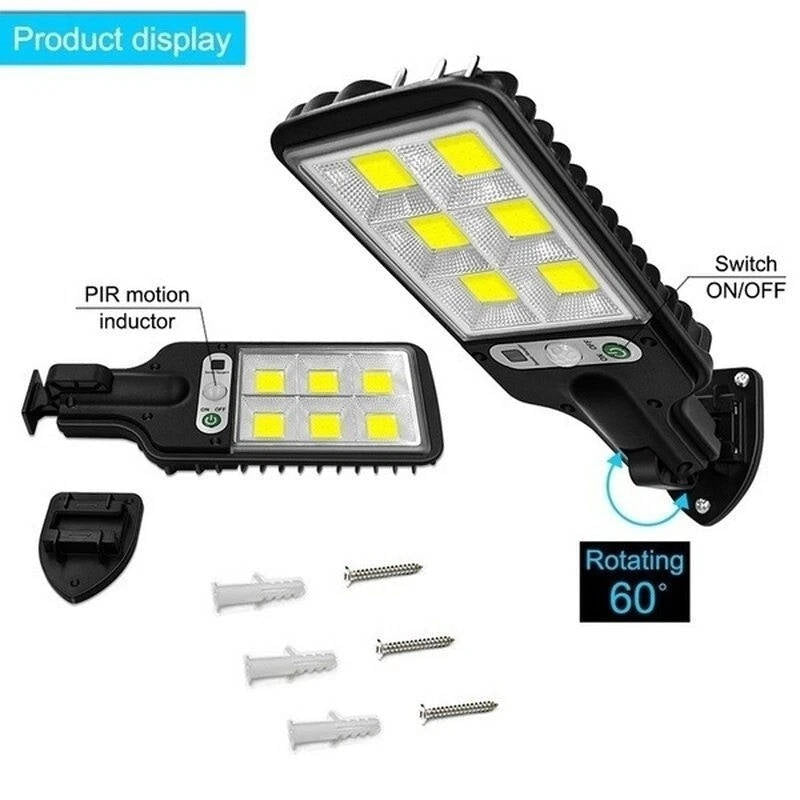 3 Pack Solar Powered Motion Lights Outdoor LED